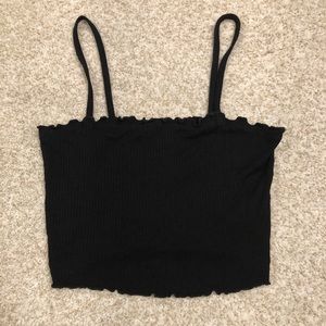 Black crop top